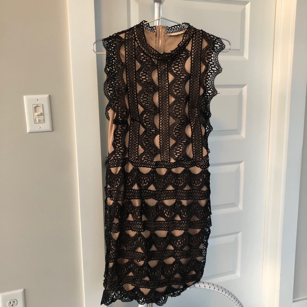 Black Eyelet Dress